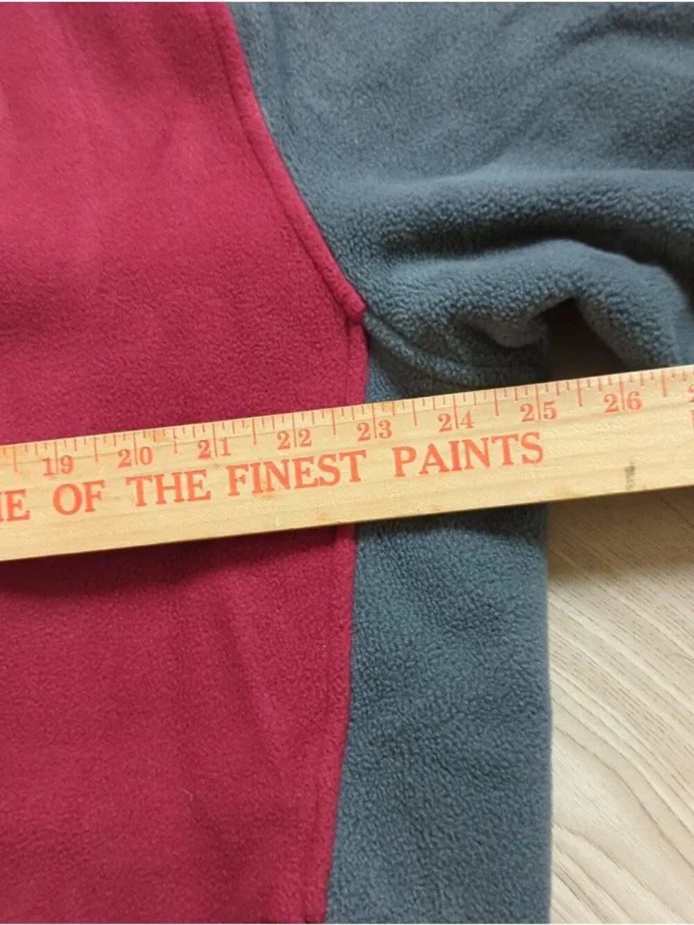 The North Face Grey Red Full Zip Fleece Jacket Size XL Pockets Thick Warm-lp